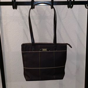 Lauren Ralph Lauren Plaid Houndstooth Handbag